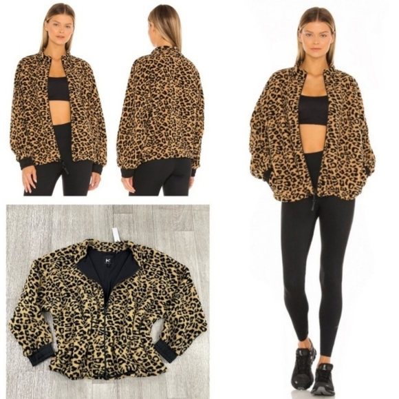 Koral Jackets & Blazers - New KORAL Montana Sherpa Faux Fur Jacket in Latte & Black, Medium